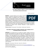 Condiçao Humana Como Condiçao Urbana