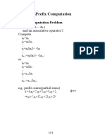 Prefix Computation Problem