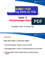 Oumh1103 BM Topik5 Bentang Maklumat