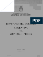 Estatuto Docente de Peron