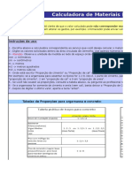 Calculadora de Materiais Básicos