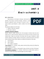 Unit II Electrochemistry.