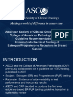 Estrogen Progesterone Receptors in Breast Cancer // ASCO / CAP