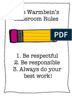 Classroom Rules PDF