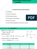 The Complex Function and Its Derivative