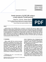 Atomic Structure of P-Sic (100) Surfaces: A Study Using The Tersoff Potential