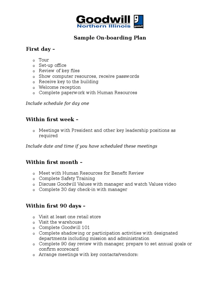 New Employee Onboarding Schedule | PDF