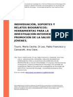 Touris, Maria Cecilia, Di Leo, Pablo (..) (2011) - Individuacion, Soportes y Relatos Biograficos Herramientas para La Investigacion-Interv (..)