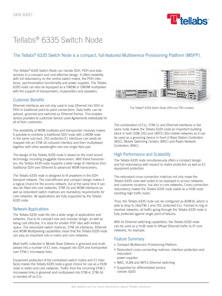 Nodo Tellabs | PDF | Business