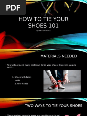 tying shoes 101