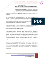 4 Abril- Dia Contra La Prostitucion Infantil