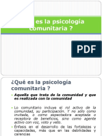 3 Qué Es La Psicología Comunitaria - presENTACION