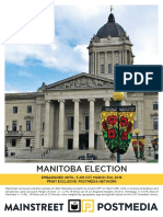 Mainstreet poll, Manitoba March 31