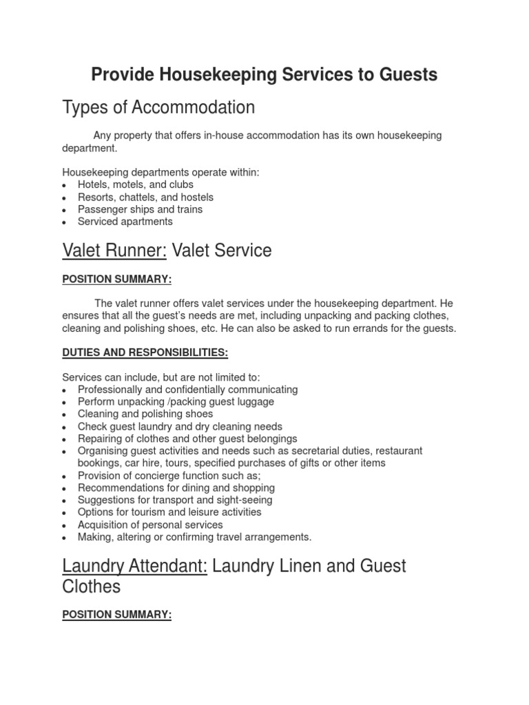 Provide Housekeeping Services to Guests Housekeeping Vacuum Cleaner