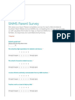 Snms Parent Survey