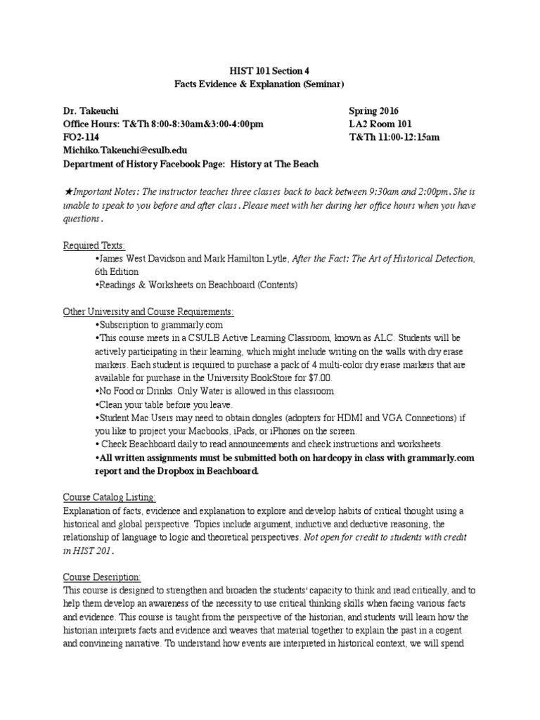Critical Thinking in History Seminar | PDF | Plagiarism | Academic ...
