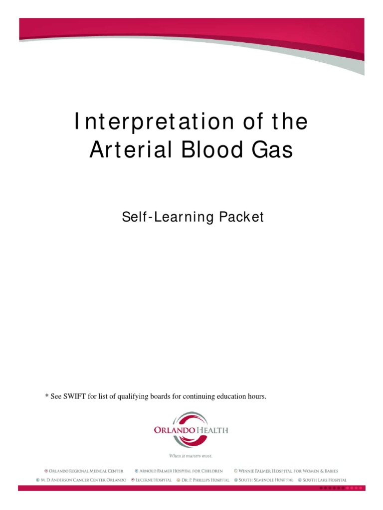 Interpretation of The Arterial Blood Gas | PDF | Hypoxia (Medical ...