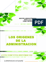 Capitulo 2 Origenes de La Administración