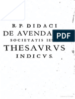 Diego de Avendaño, S.J. (1594-1688) - Thesaurus Indicus (1668-1686)
