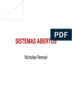 I Organizações Como Sistemas Abertos