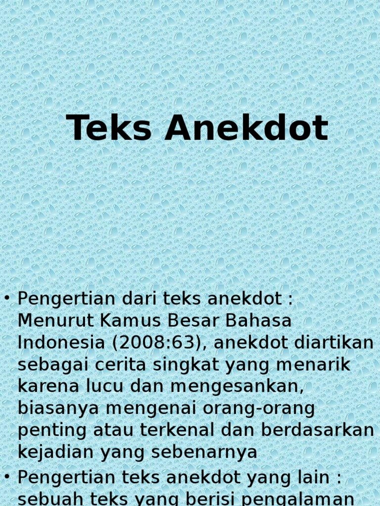 Teks Anekdotpptx Teks Anekdotpptx