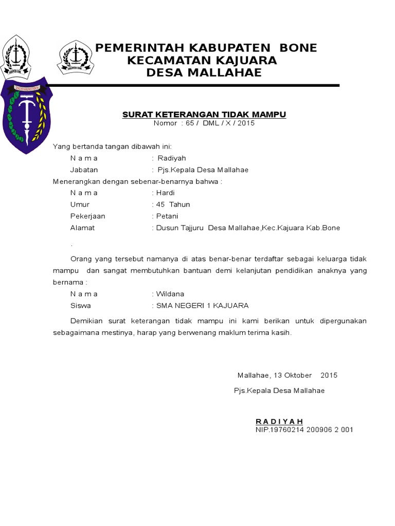 Surat Keterangan Mahar Dari Kelurahan Kumpulan Contoh Surat