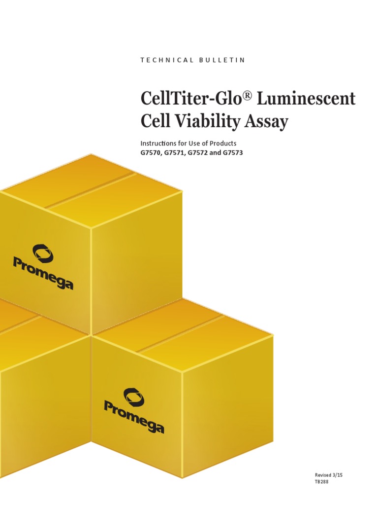 Celltiter Glo Luminescent Cell Viability Assay Protocol PDF