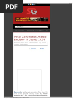 Download Install Genymotion Android Emulator in Ubuntu 1404 by Rohit SN306475441 doc pdf