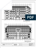 Front Elevation (North) : Proposed District Secretariat Division Building - Stage 1
