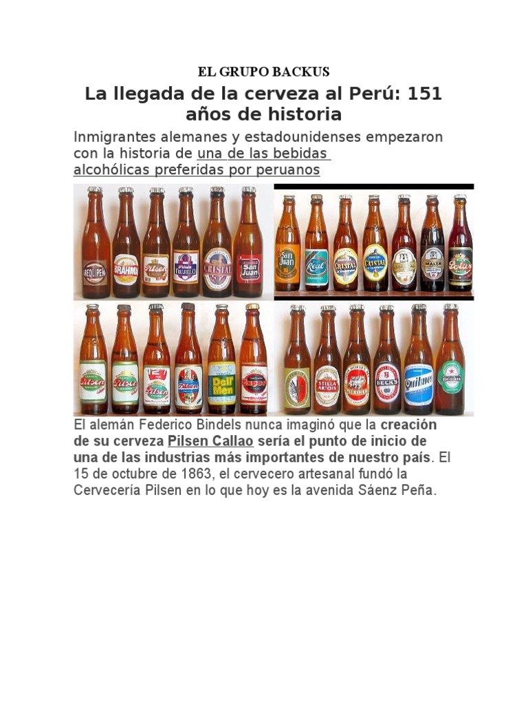 El Grupo Backus | PDF | Perú | Bebidas
