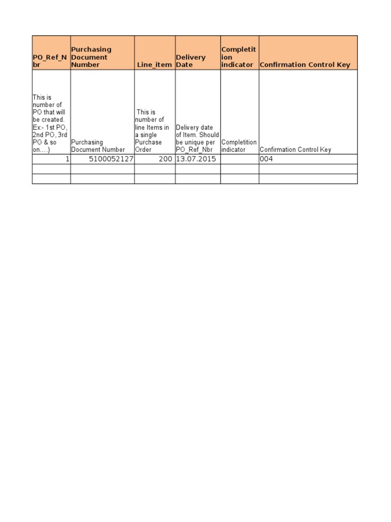 PO Reference and Delivery Details | PDF