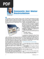 Domestic Hot Water Recirculation