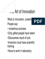 The Art of Innovation