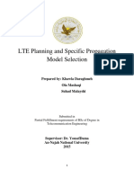 Lte Planning and Specific Propagation Model Selection