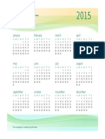 Any Year Business Calendar 1