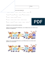 Prueba de Diagnostico de Educacion Matematica Primero Basico