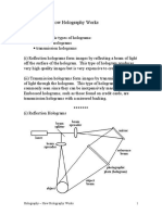 Working of Holograph