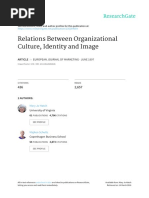Relations Between Corporate Culture, Image and Identity