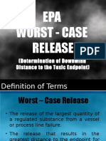 EPA Worst - Case Release: (Determination of Downwind Distance To The Toxic Endpoint)