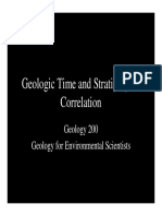 Geologic Time Stratigraphic Correlation