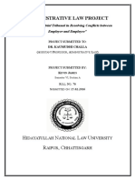 Kevin James Semester VI 76 Administrative Law Project