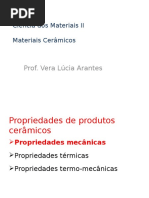 Propriedades Mecânicas dos Materiais Cerâmicos