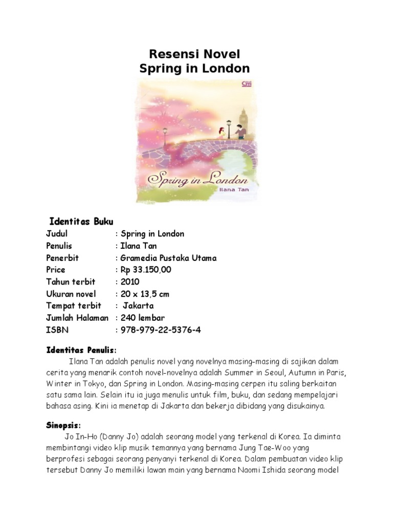 Resensi Novel Spring In London