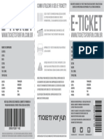 E-Ticket E-Ticket: Ingresso de Diversão Pública - Este Evento Requer Alvarás Específicos. Consulte