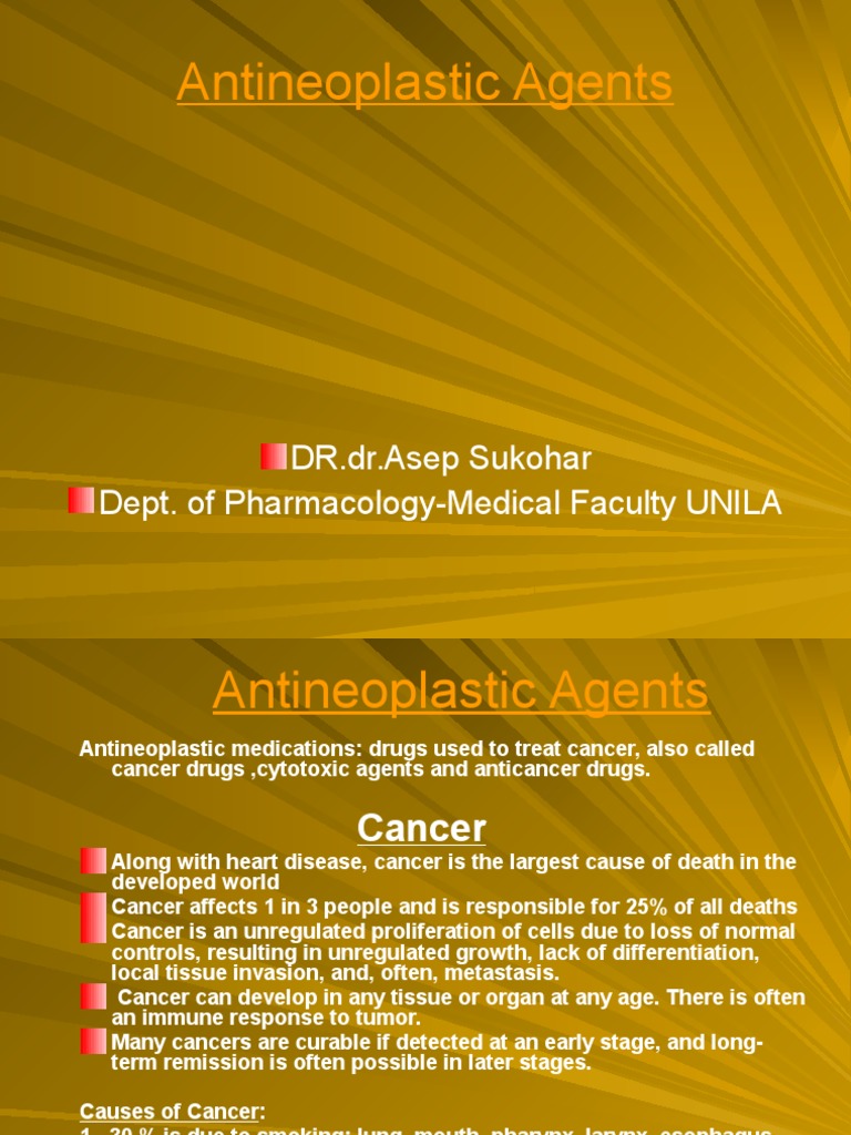Antineoplastic Agents Chemotherapy Cancer