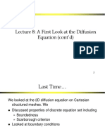 Lecture 8: A First Look at The Diffusion Equation (Cont'd)