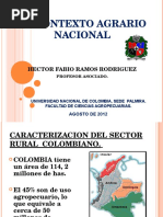 Contexto Agrario Nacional