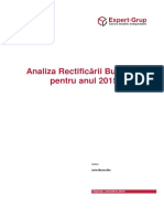 Analiza Rectifiarii Bugetare Pentru 2015