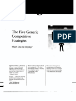 3. Five Generic Business Level Strategies Thompson Et Al Chap5