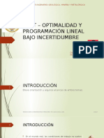 Post - Optimalidad y Programacion Lineal